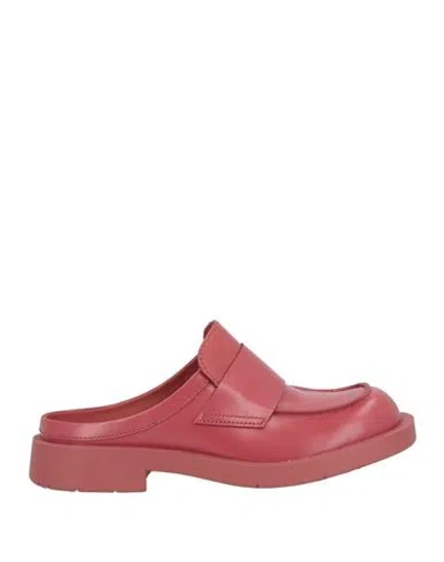 CAMPER CAMPER LAB WOMAN MULES & CLOGS RED SIZE 10 LEATHER