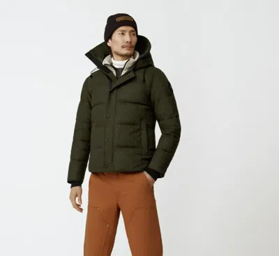 CANADA GOOSE CANADA GOOSE - MACMILLAN PARKA WOOL - MILITARY GREEN MELANGE - S