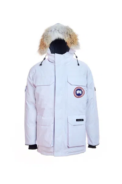CANADA GOOSE CANADA GOOSE - WHITE DAUNENJACKE KEEP WARM IN WINTER WITH A HOOD HH130
