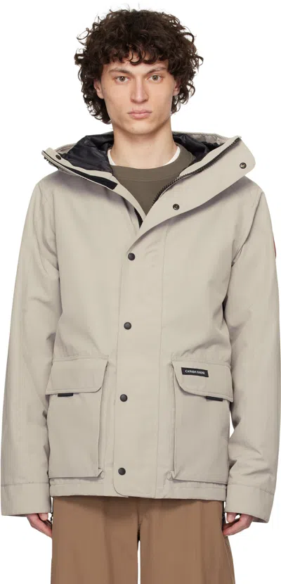 CANADA GOOSE BEIGE LOCKEPORT JACKET
