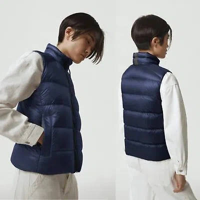 CANADA GOOSE CANADA GOOSE CYPRESS VEST BLACK LABEL DOWN FILLED PUFFER PACKABLE NAVY XL