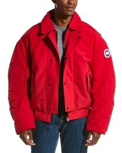 CANADA GOOSE CANADA GOOSE DAXUE DOWN BOMBER JACKET MEN'S RED XS