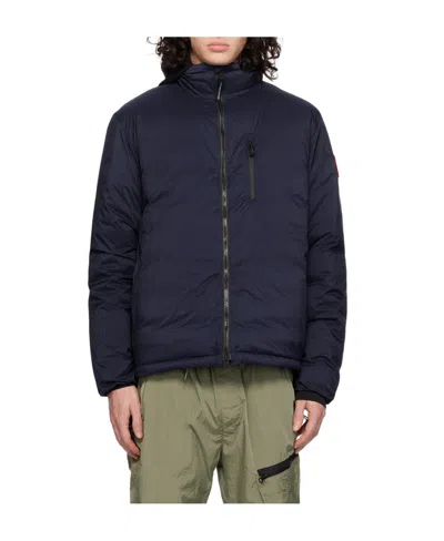 CANADA GOOSE DOWN-FEATHER LOGO-PATCH JACKET