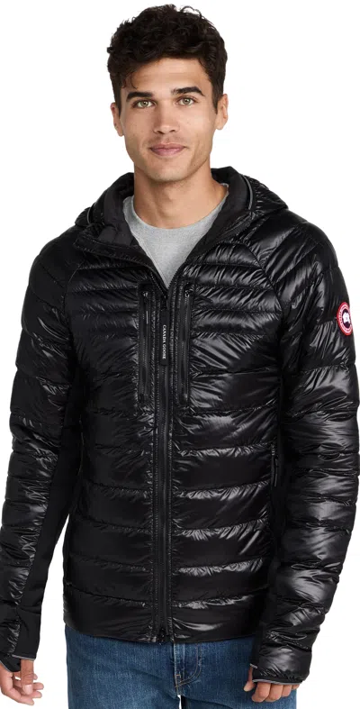 CANADA GOOSE HYBRIDGE LITE HOODIE JACKET BLACK