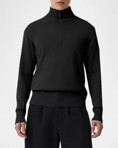 CANADA GOOSE MEN'S ROSSEAU QUARTER-ZIP SWEATER