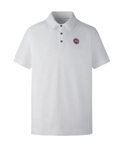 CANADA GOOSE CANADA GOOSE BECKLEY LOGO PATCH POLO SHIRT