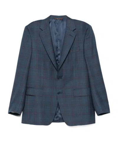 CANALI CHECKED BLAZER