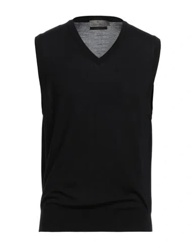 CANALI CANALI EXCLUSIVE MAN SWEATER BLACK SIZE 48 WOOL