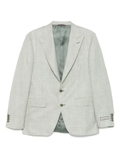 CANALI HOUNDSTOOTH-PATTERN BLAZER