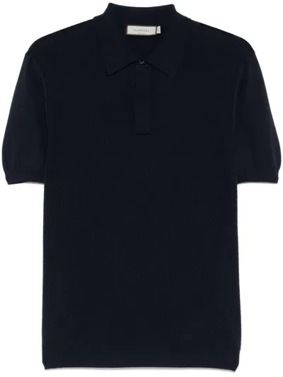 CANALI KNITTED POLO SHIRT