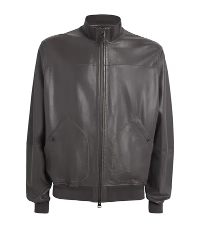 CANALI LAMB LEATHER JACKET