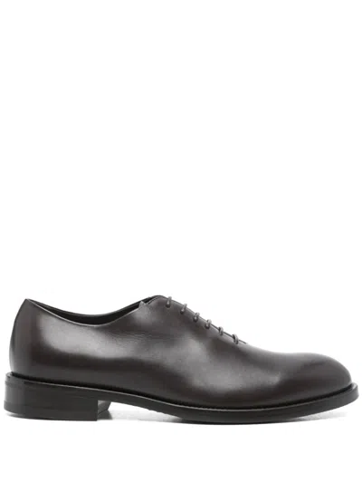 CANALI LEATHER OXFORD SHOES