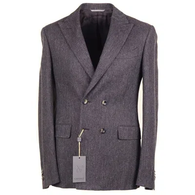 CANALI CANALI SLIM-FIT WOVEN HERRINGBONE WOOL-COTTON-CASHMERE SPORT COAT 38R