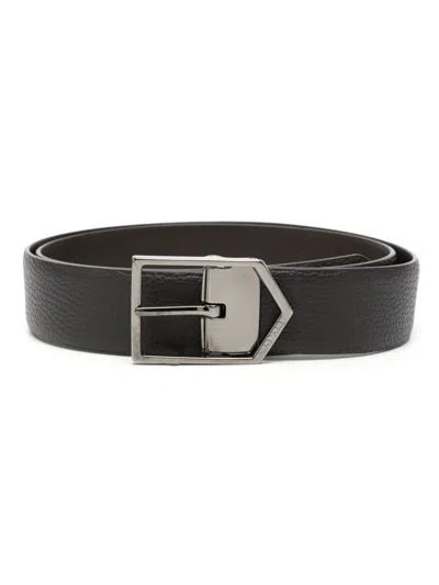 CANALI TUMBLED LEATHER BELT