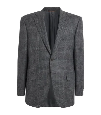 CANALI WOOL CHECK BLAZER