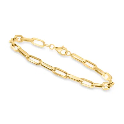 CANARIA FINE JEWELRY CANARIA 10KT YELLOW GOLD PAPER CLIP LINK BRACELET