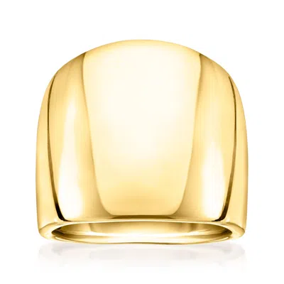 CANARIA FINE JEWELRY CANARIA ITALIAN 10KT YELLOW GOLD POLISHED DOME RING