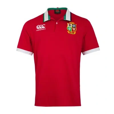 CANTERBURY BRITISH & IRISH LIONS 2021 CLASSIC SHORT SLEEVE JERSEY RED - CANTERBURY- MENS
