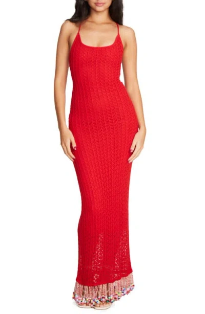 CAPITTANA CAPITTANA ALI BEADS OPEN BACK COVER-UP MAXI DRESS