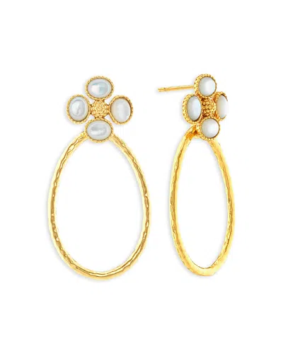 CAPUCINE DE WULF BERRY CLOVER TEARDROP EARRINGS