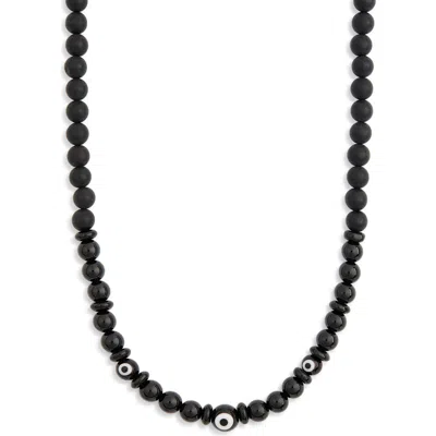 CAPUTO & CO CAPUTO & CO. EVIL EYE BEADED NECKLACE