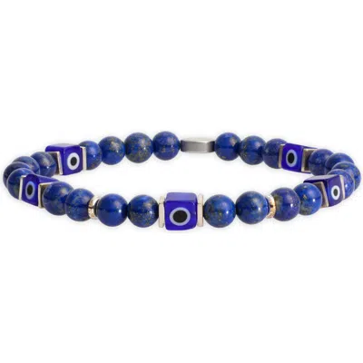CAPUTO & CO EVIL EYE GLASS BEAD BRACELET