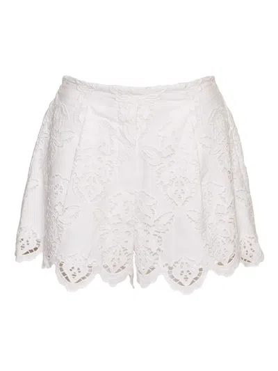 CARA CARA TRISH FLORAL-LACE SHORTS