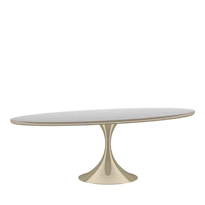 CARACOLE SEMPER 96 OVAL DINING TABLE - WHISPER OF GOLD