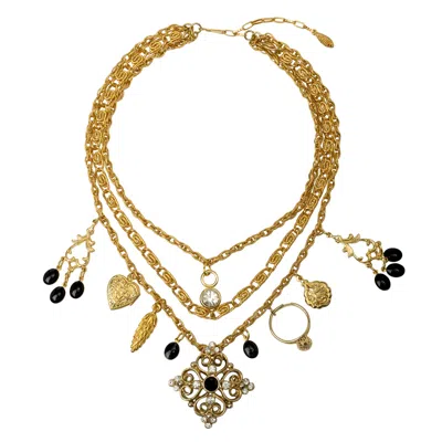 CARAMEL VINTAGE JEWELLERY WOMEN'S GOLD VINTAGE REMEMBER ME MULTILAYERED CHAIN