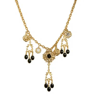 CARAMEL VINTAGE JEWELLERY WOMEN'S VINTAGE GOLD PLATED DOROTHY NECKLACE