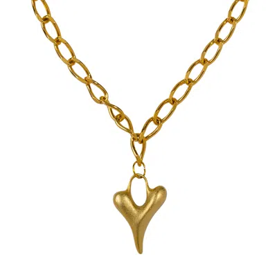 CARAMEL VINTAGE JEWELLERY WOMEN'S VINTAGE GOLD PLATED LOVE NECKLACE