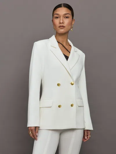 CARBON38 DOUBLE BREASTED BLAZER IN SCUBA