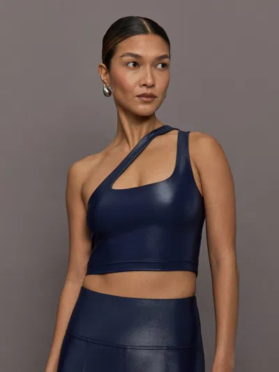 CARBON38 ONE SHOULDER BRA TOP IN TAKARA SHINE