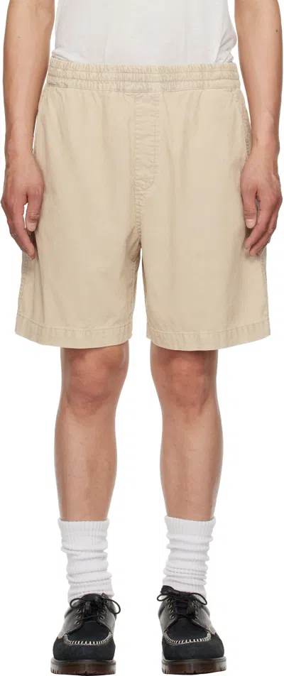 CARHARTT BEIGE REYNOLD SHORTS