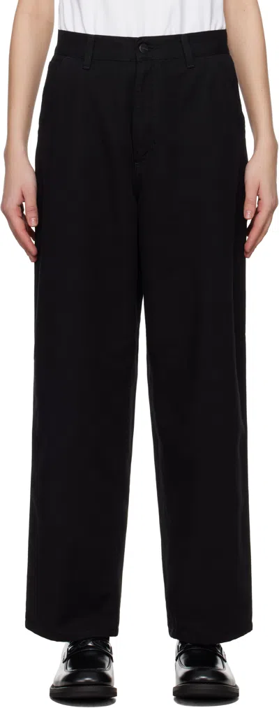 CARHARTT BLACK BRANDON SINGLE KNEE TROUSERS