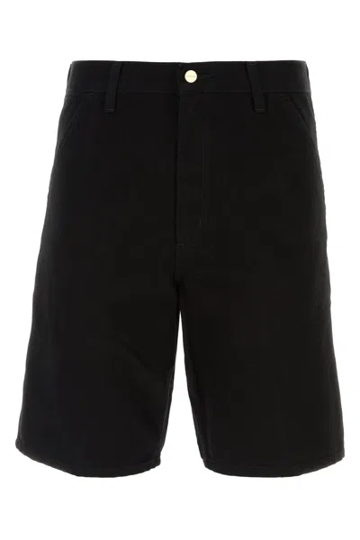 CARHARTT BLACK COTTON SINGLE KNEE SHORT