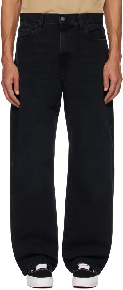 CARHARTT BLACK LANDON CANVAS TROUSERS