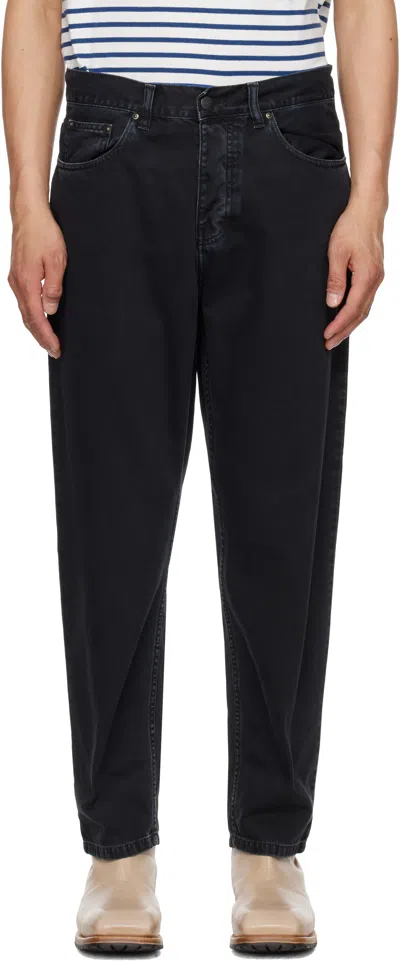 CARHARTT BLACK NEWEL TROUSERS