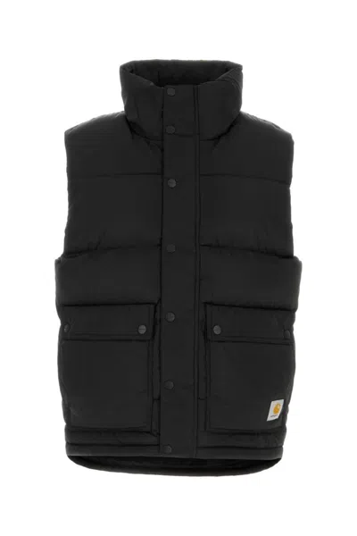 CARHARTT MEN BLACK QUILTED VEST, XL LUXURY JACKETS FOR MEN DARVEYS