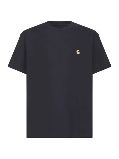 CARHARTT BLUE JERSEY S/S CHASE T-SHIRT