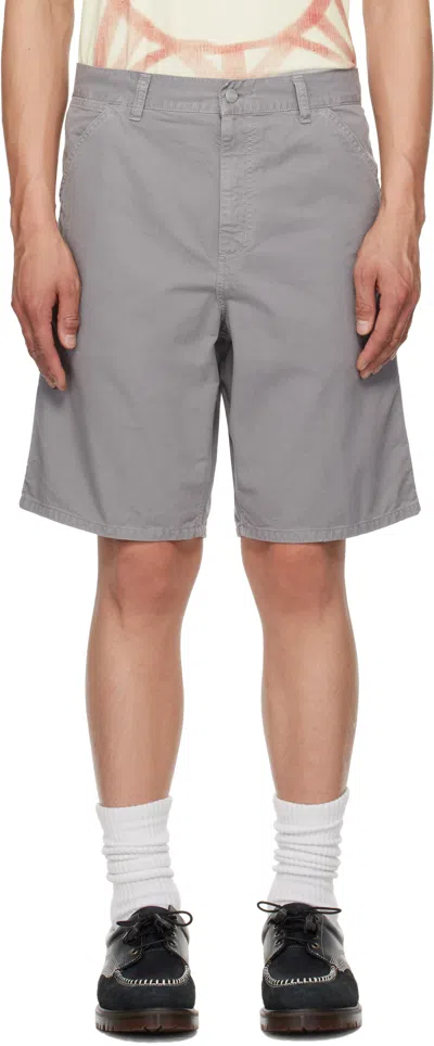 CARHARTT GRAY SINGLE KNEE SHORTS