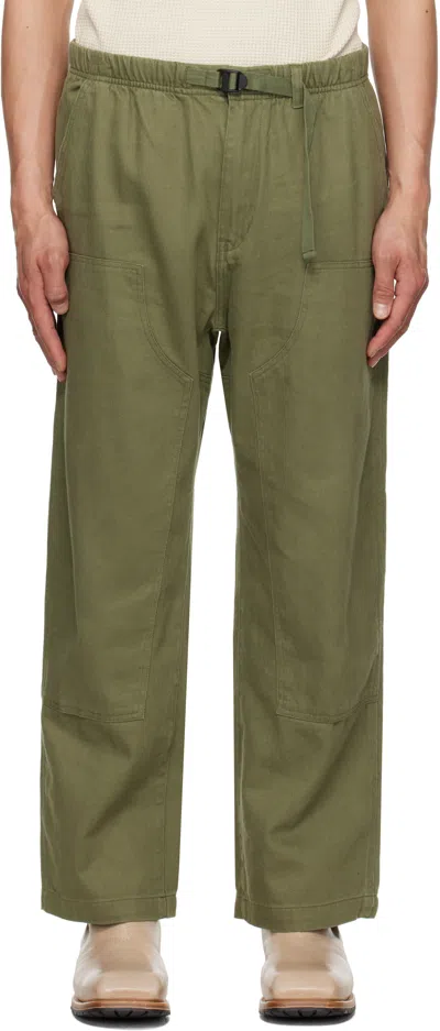 CARHARTT GREEN CRAWFORD TROUSERS