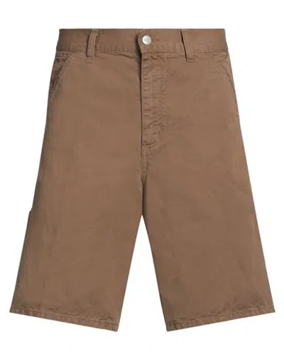 CARHARTT CARHARTT MAN SHORTS & BERMUDA SHORTS LIGHT BROWN SIZE 29 COTTON