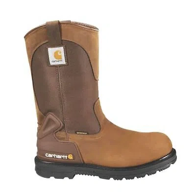 CARHARTT CARHARTT MEN'S 11" HERITAGE STEEL TOE WATERPROOF WELLINGTON WORK BOOT BISON BROW
