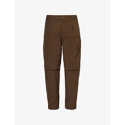 CARHARTT MENS LIBERICA COLE WIDE-LEG RELAXED-FIT COTTON TROUSERS