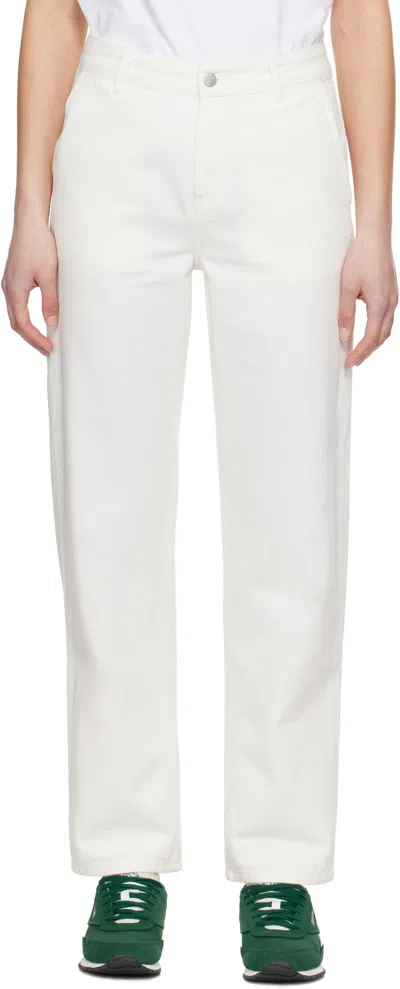 CARHARTT OFF-WHITE PIERCE STRAIGHT TROUSERS