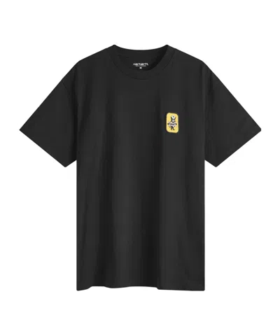 CARHARTT OPEN-NECKED BLACK SHIRT