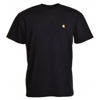 CARHARTT SHORT SLEEVE CHASE T SHIRT BLACK GOLD