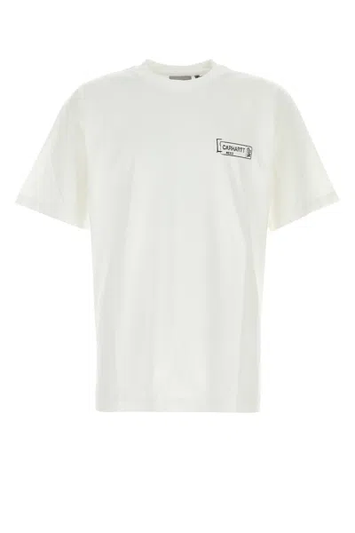 CARHARTT WHITE COTTON S/S STAMP T-SHIRT