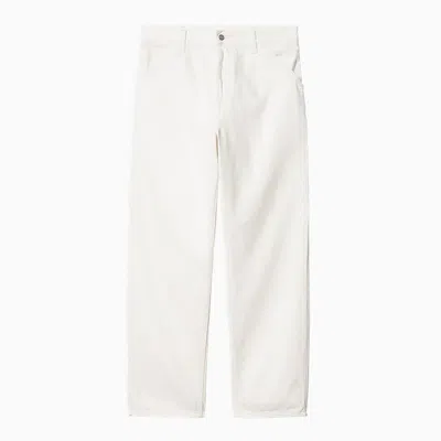 CARHARTT CARHARTT WIP  SINGLE KNEE PANT WAX IN ORGANIC COTTON
